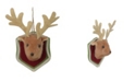 Northlight 7.5" Brown and Cream Stuffed Deer Head Plaque Christmas Ornament